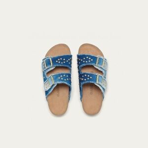 Claris Virot Odette Sandals - Indigo Denim